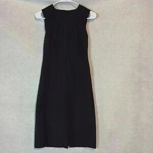 NWT Banana Republic Black Pencil Sleeveless‎ Midi Dress Size 0 Career Office